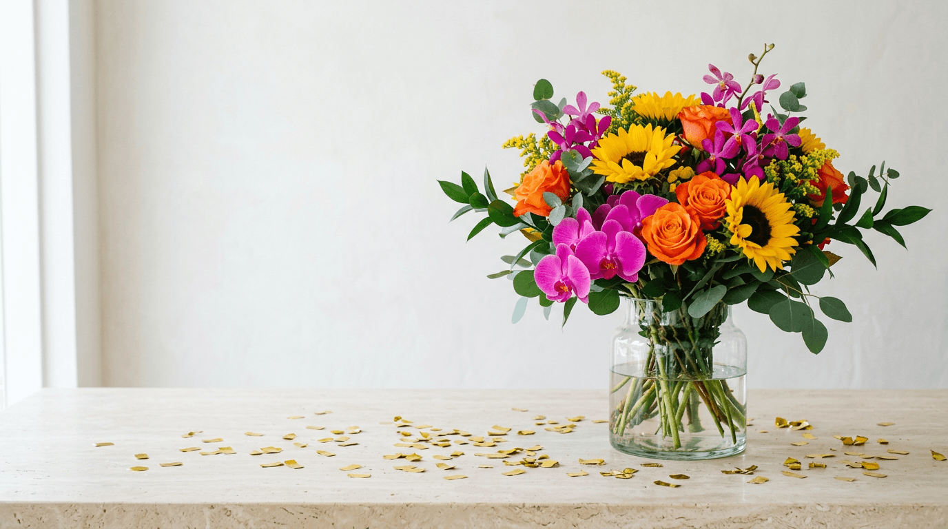 Flores de felicitación